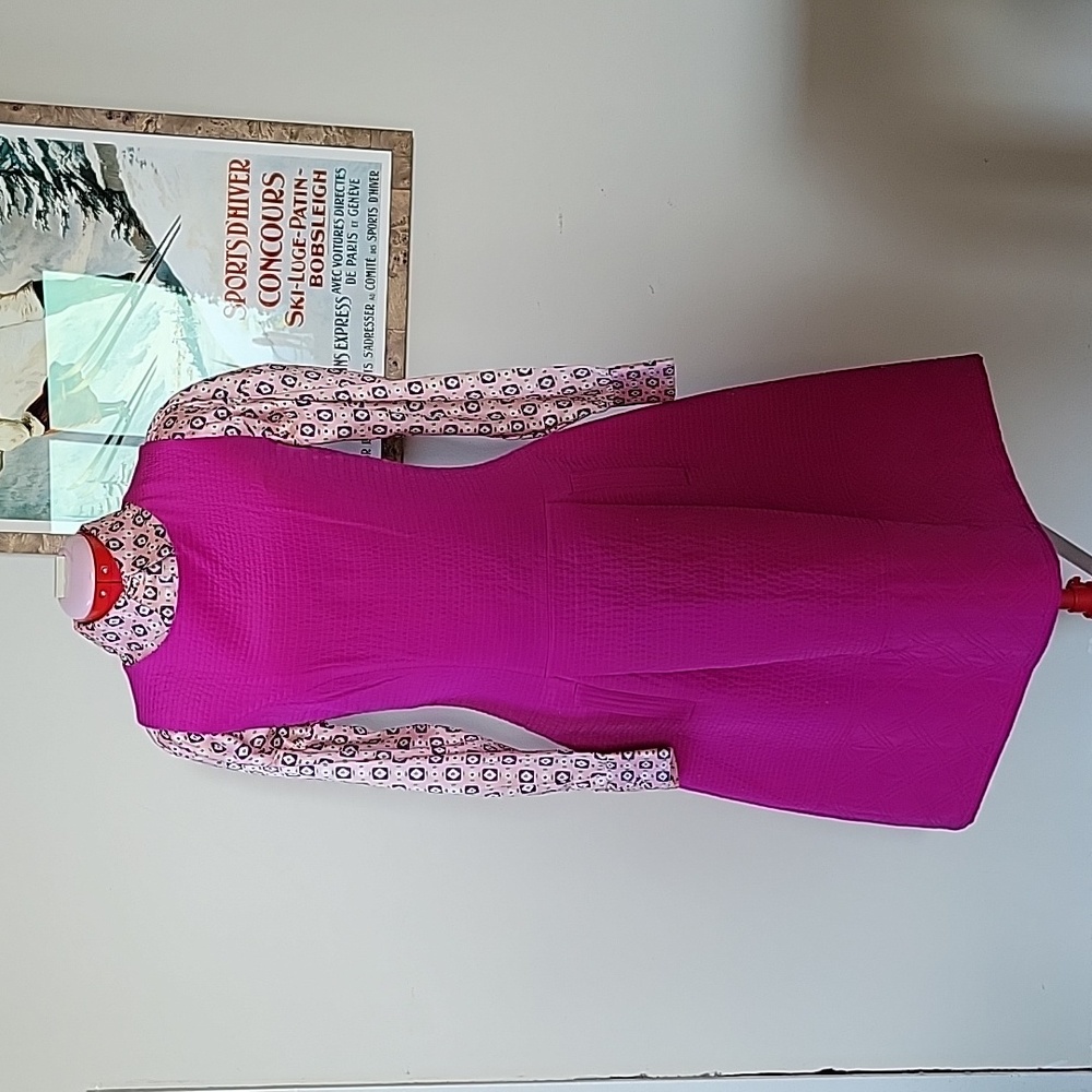 Fuschia Quilted Silk Dress